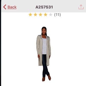 Long cardigan by H by Halston.